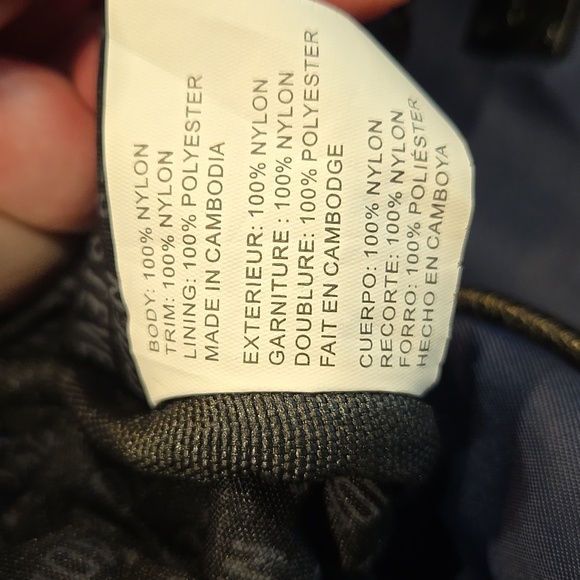 STEVE MADDEN BACKPACK WITH INCLUDED FRONT QUILTED POUCH FOR A TABLET. BLUE/GREY. - Picture 7 of 14